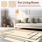 Modern Geometric Line Art Design Rug