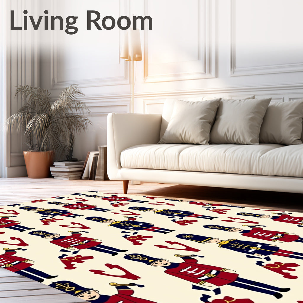 Heroic Soldier Pattern Design Rug