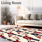 Heroic Soldier Pattern Design Rug
