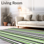 Striped Geometric Bold Pattern Rug