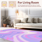 Pastel Swirl Abstract Pattern Rug