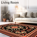 Geometric Mandala Inspired Pattern Design Rug