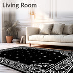 Ornate Star And Scroll Pattern Design Rug