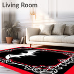 Gothic Bat Frame Designer Rug