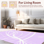 Pastel Swirls Subtle Texture Rug