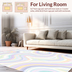 Pastel Wavy Swirl Rug