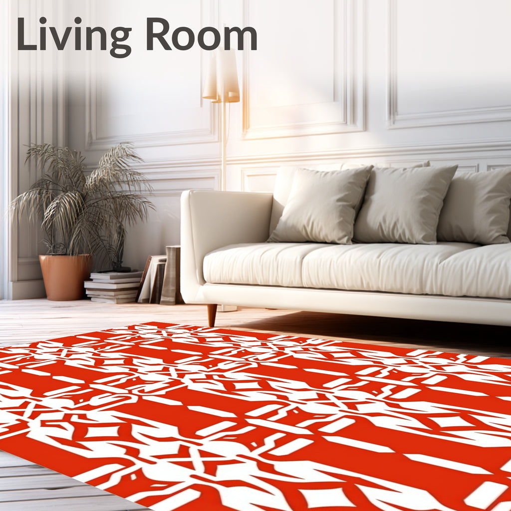 Bold Tribal Geometric Pattern Rug
