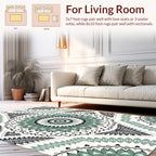 Classic Mandala Floral Patterned Rug