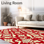 Tonal Floral Lattice Pattern Rug