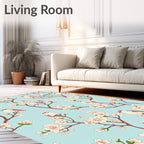 Birds and Blossom Pattern Design Rug