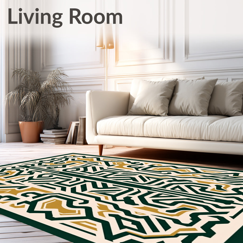 Intricate Geometric Pattern Rug
