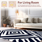 Bold Geometric Abstract Design Rug