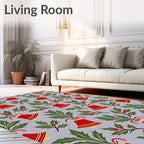 Festive Bell Holly Pattern Rug
