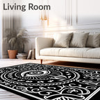 All Seeing Eye Tribal Border Rug