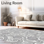 Swirling Lines Abstract Pattern Rug