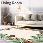 Evergreen Pinecone Pattern Rug