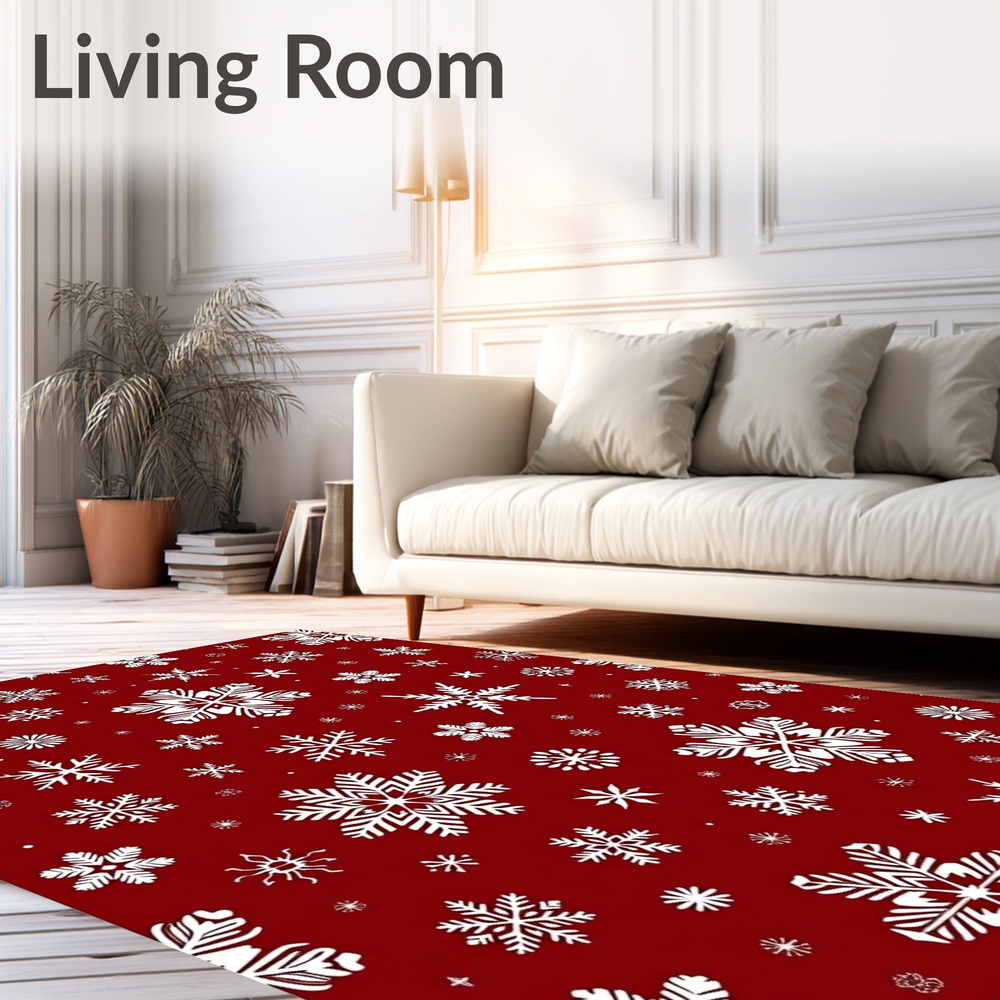 Winter Snowflake Classic Pattern Rug