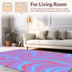 Retro Swirl Abstract Pattern Rug