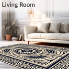 Intricate Geometric Patterned Rug