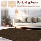 Organic Swirl Triangle Pattern Design Rug