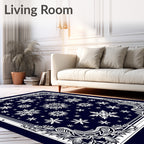 Snowflake Floral Decorative Pattern Rug