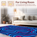 Vivid Swirl Abstraction Rug