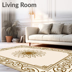 Antique Floral Border Design Rug