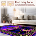 Mystical Castle Vibrant Pattern Rug