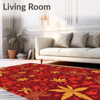 Autumn Leaves Pattern Rug