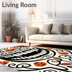 Spooky Jack o Lantern Smile Rug