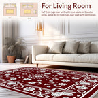 Rich Floral Vines Medallions Classic Rug