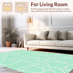 Geometric Garden Lattice Pattern Rug