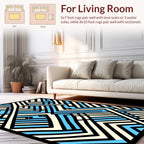 Abstract Geometric Lines Rug