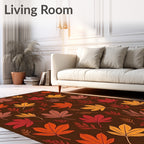 Autumn Leaves Pattern Rug