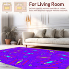 Bold Abstract Geometric Vivid Shapes Rug