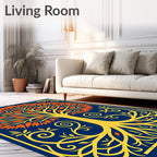 Vibrant Tree of Life Pattern Rug