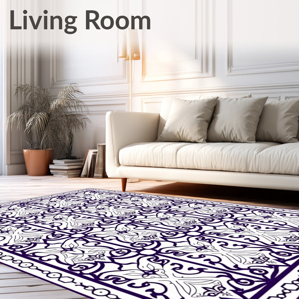 Intricate Filigree Arch Pattern Rug