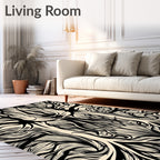 Organic Tree Branch Abstract Pattern Rug