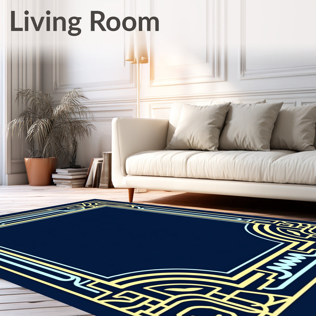 Art Deco Geometric Pattern Rug