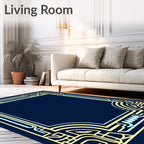 Art Deco Geometric Pattern Rug