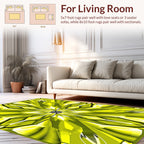 Radiant Yellow Faceted Geometric Design Rug