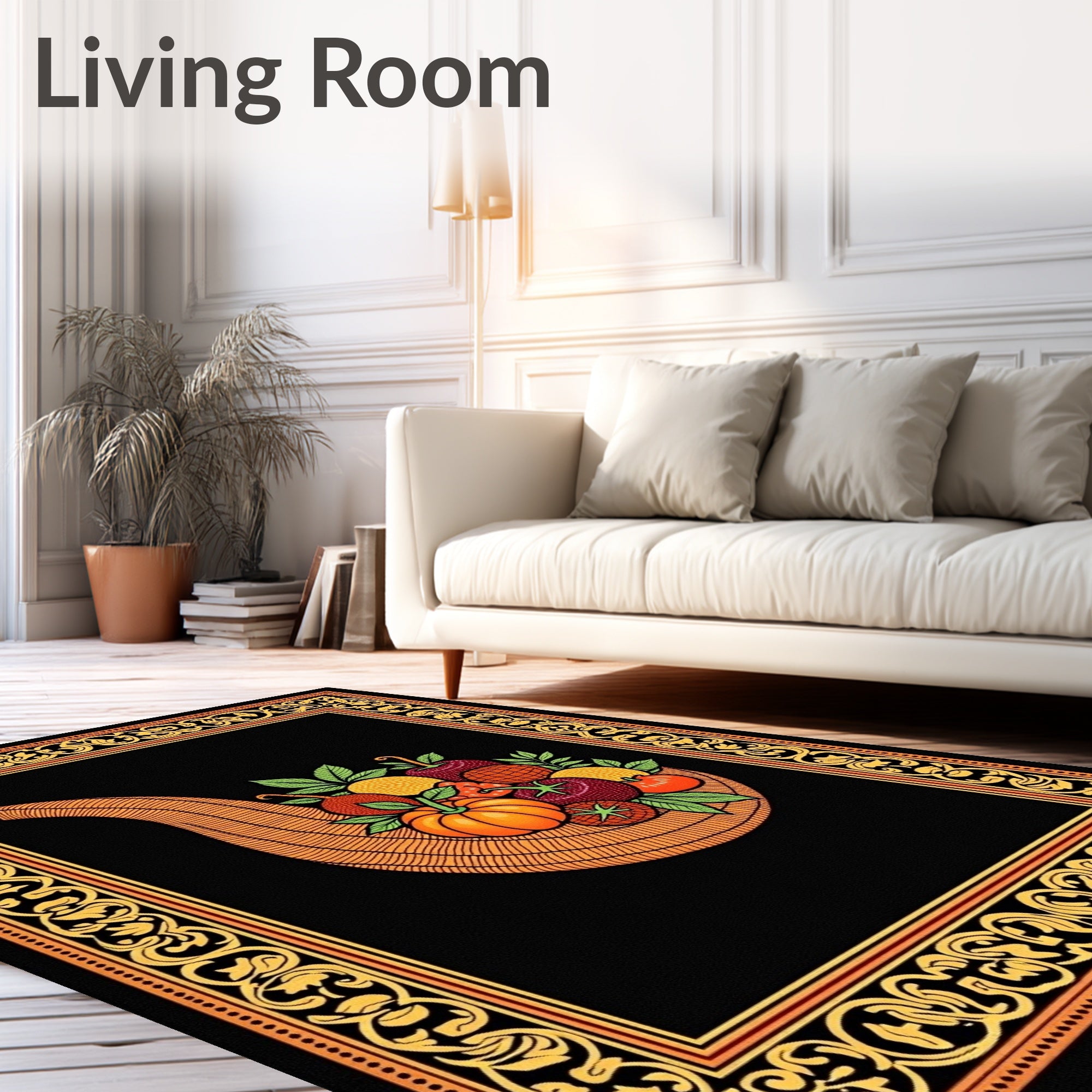 Harvest Cornucopia Ornate Rug