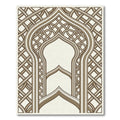 Interlocking Arch Wheat Geometric Tapestry Rug