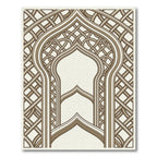Interlocking Arch Wheat Geometric Tapestry Rug