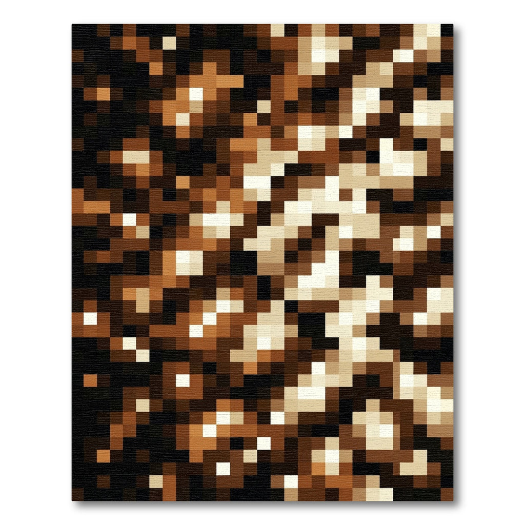 Abstract Golden Bronze Radiant Stripe Rug
