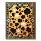 Art Deco Gold Animal Spot Rug