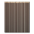 Minimalist Chocolate and Cream Vertical Pinstripe Rug