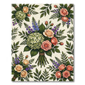 Garden Bouquet Roses Hydrangeas Lilacs Rug
