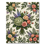 Garden Bouquet Roses Hydrangeas Lilacs Rug