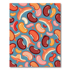 Colorful Bean Medley Composition Rug
